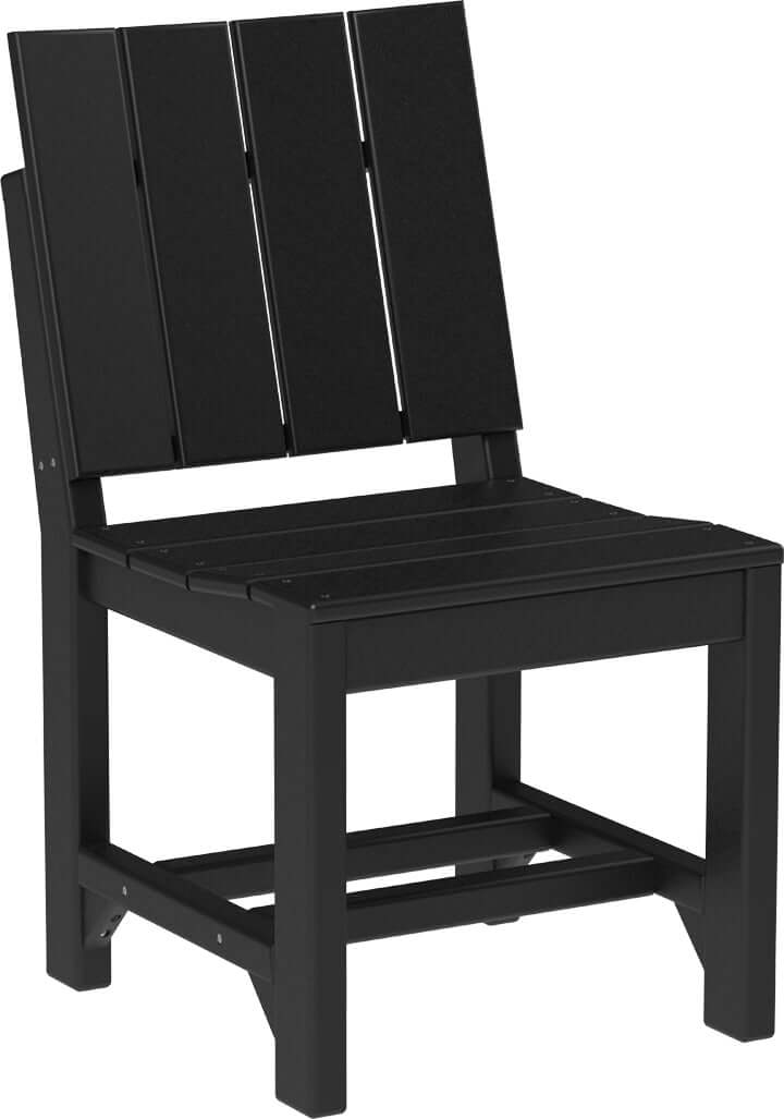 LuxCraft outdoor dining side chair crafted from high-density polyethylene recyclable plastic