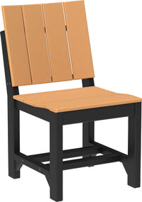 LuxCraft outdoor dining side chair crafted from high-density polyethylene recyclable plastic