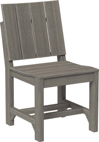 LuxCraft outdoor dining side chair crafted from high-density polyethylene recyclable plastic