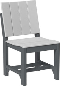 LuxCraft outdoor dining side chair crafted from high-density polyethylene recyclable plastic