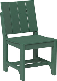 LuxCraft outdoor dining side chair crafted from high-density polyethylene recyclable plastic