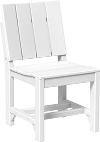 LuxCraft outdoor dining side chair crafted from high-density polyethylene recyclable plastic