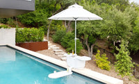 Perfect for pool ledges with water depths up to 9 inches or placed on the coping, this all-in-one bar sets up in minutes, bringing convenience and flair to any gathering.