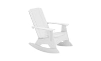 White rocking chair on a white background