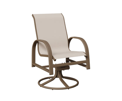 Berlin Gardens Murphy Padded Sling Swivel Rocker Dining Chair view 3
