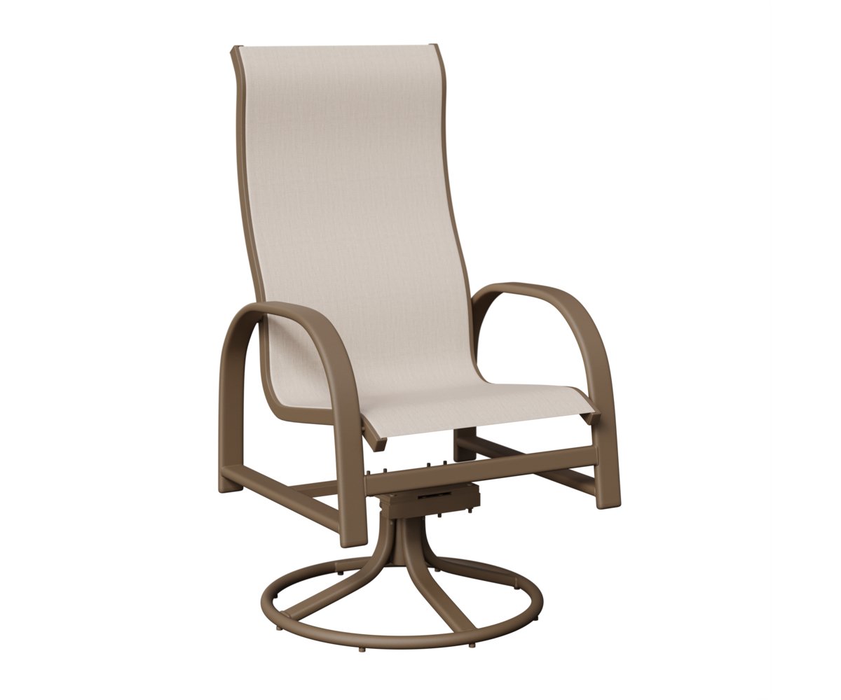 Berlin Gardens Murphy Standard Sling High Back Swivel Rocker Dining Chair view 3