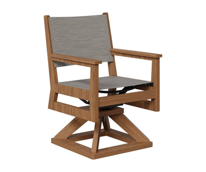 Berlin Gardens Mayhew Sling Swivel Rocker Dining Chair view 3