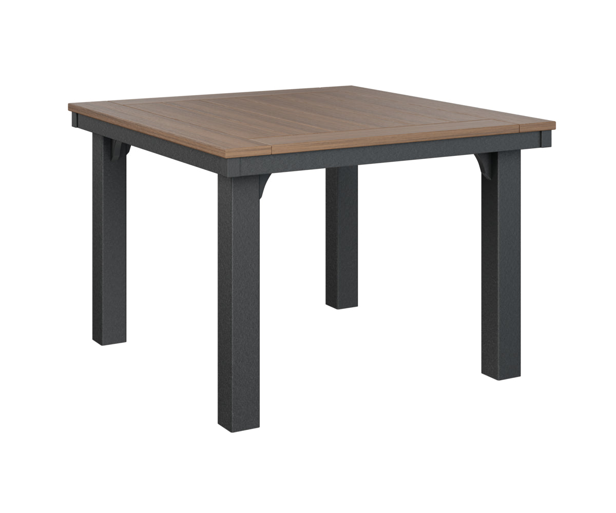 Berlin Gardens Homestead Square Dining Table in Antique Mahogany / Black