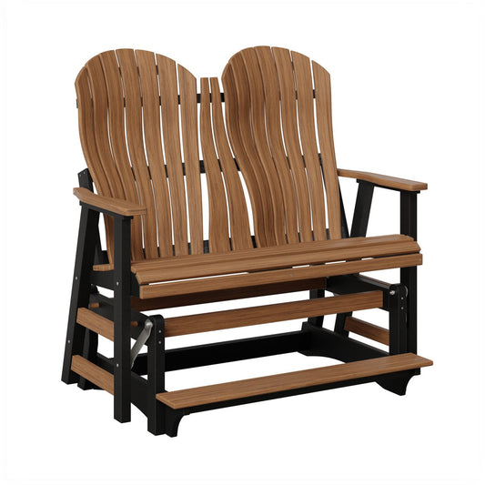 Berlin Gardens Contour Double Counter Glider in Antique Mahogany / Black