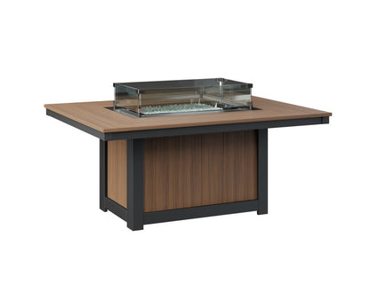 Berlin Gardens Donoma Rectangular Fire Pit Table view 4