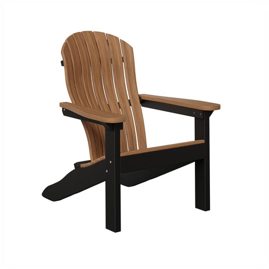 Berlin Gardens Contour Adirondack Chair in Antique Mahogany / Black