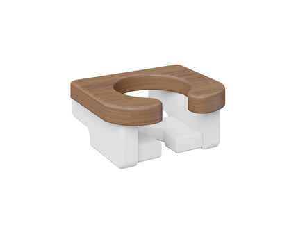Berlin Gardens Poly Cup Holder in Antique Mahogany / White