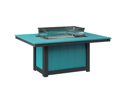 Berlin Gardens Donoma Rectangular Fire Pit Table view 2