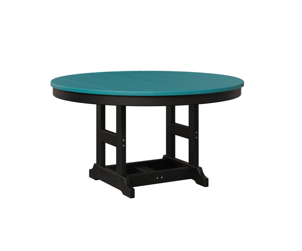 Berlin Gardens Kids 38″ Round Table in Aruba Blue / Black