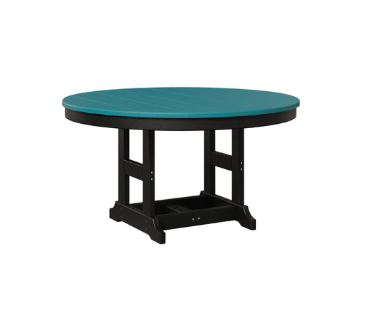 Berlin Gardens Kids 38″ Round Table in Aruba Blue / Black