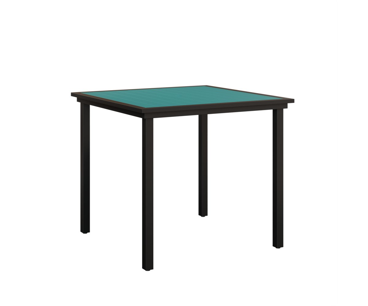 Berlin Gardens Vida 44″ Square Poly Bar Table view 3
