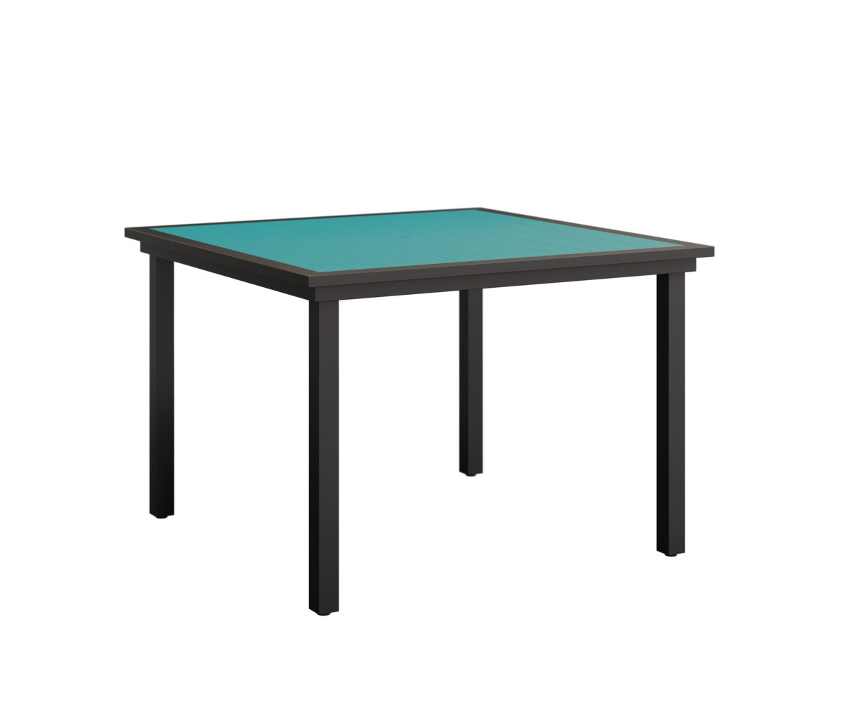 Berlin Gardens Vida 44″ Square Poly Dining Table view 4