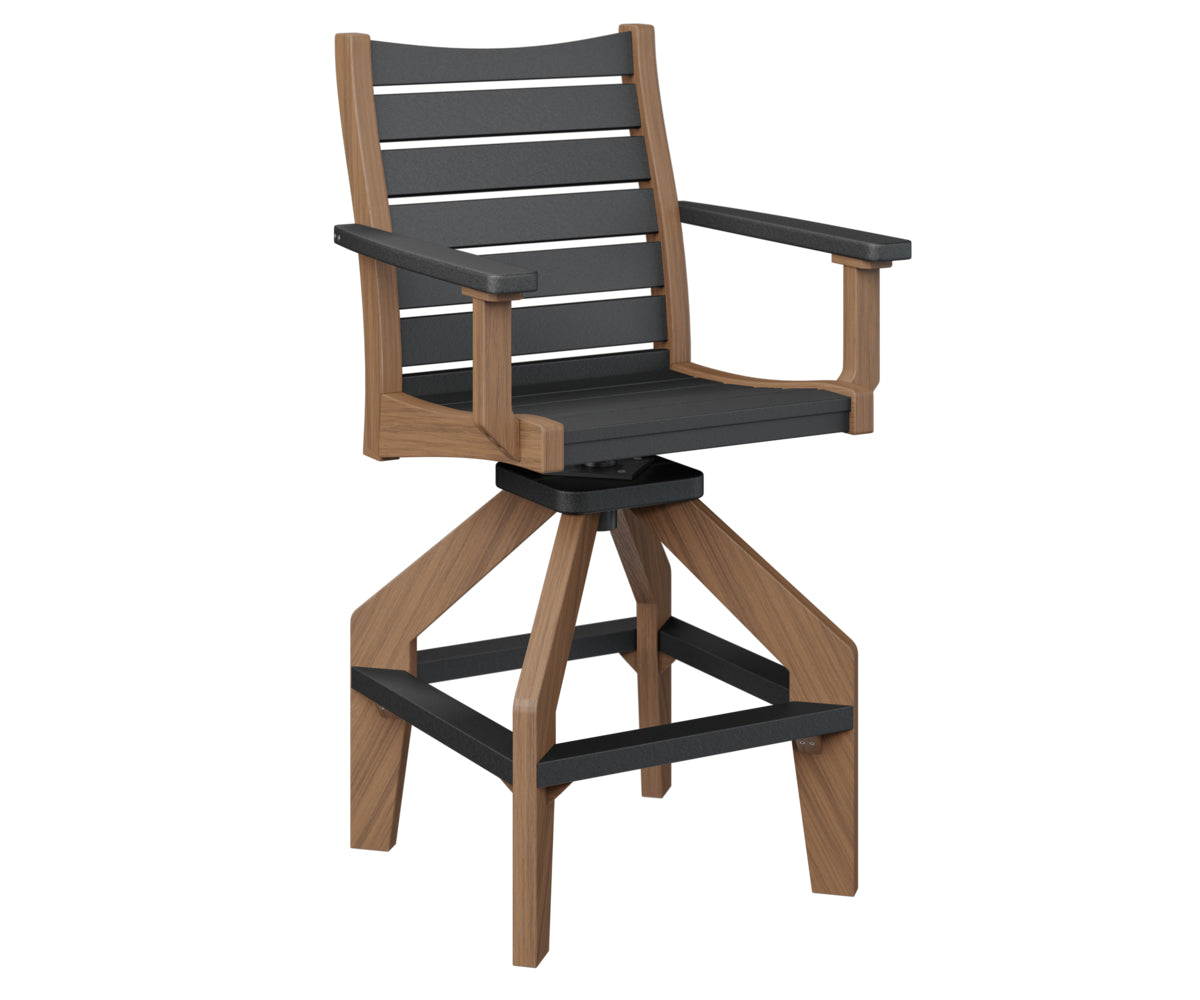 Berlin Gardens Bristol Swivel Bar Chair lifestyle 5