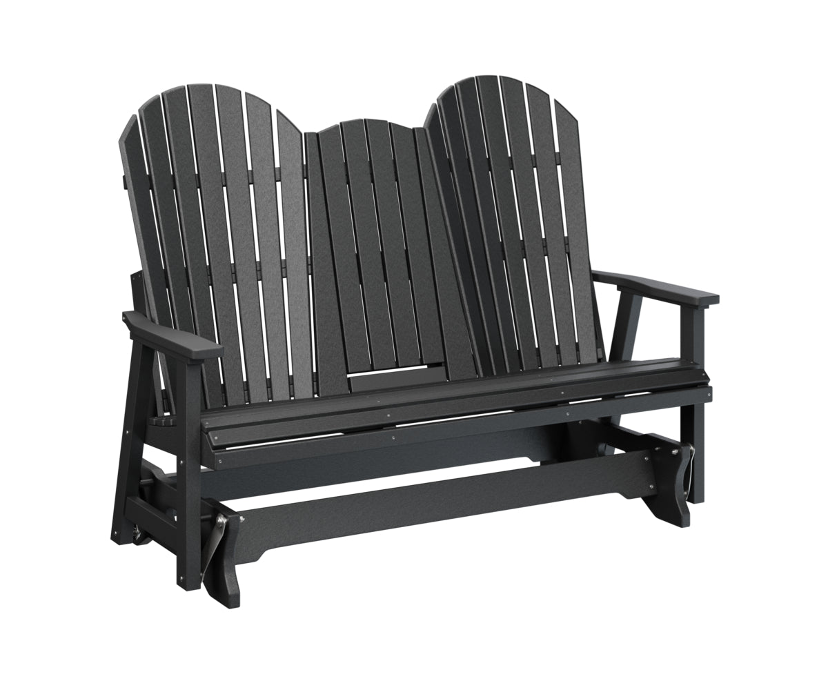 Berlin Gardens Comfo Back Three Seat Glider with Console in Black