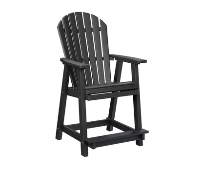 Berlin Gardens Comfo Back Counter Chair in Black