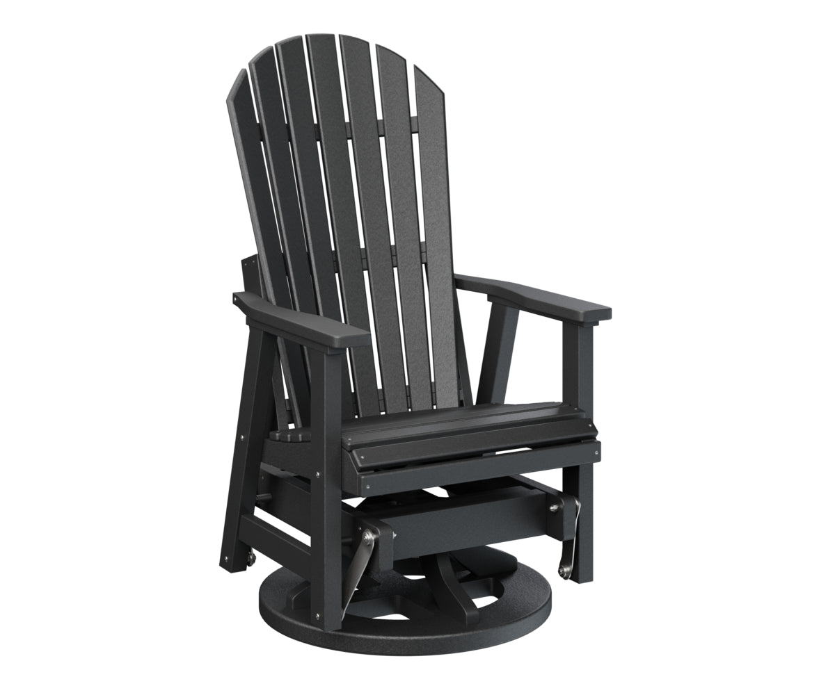 Berlin Gardens Comfo Back Swivel Glider in Black