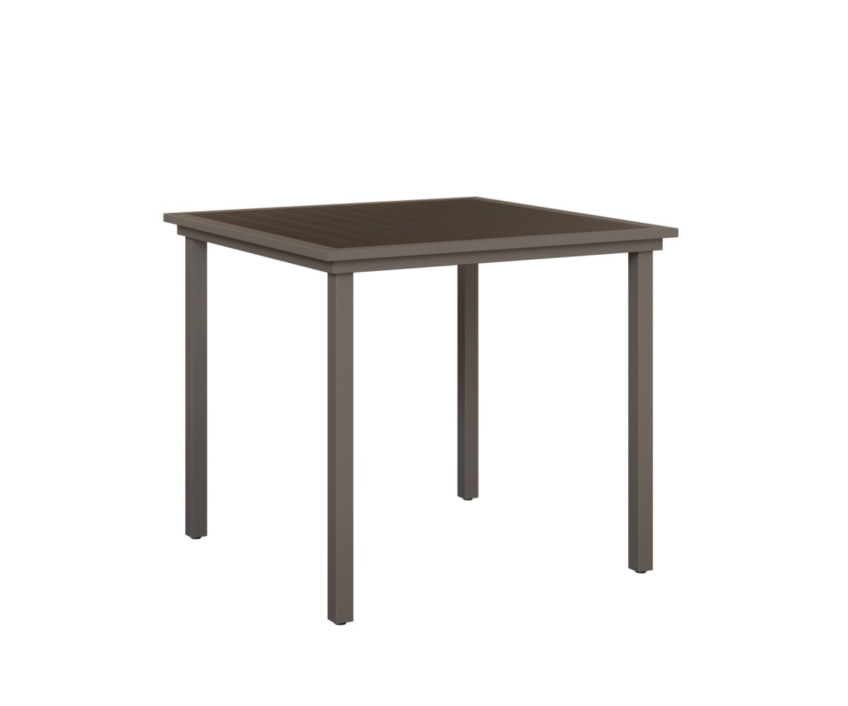 Berlin Gardens Vida 44″ Square Poly Bar Table view 2
