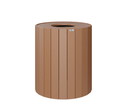 Berlin Gardens Round Trash Can in Cedar