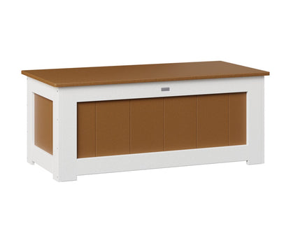 Berlin Gardens 24" Small Deck Box in Cedar / White