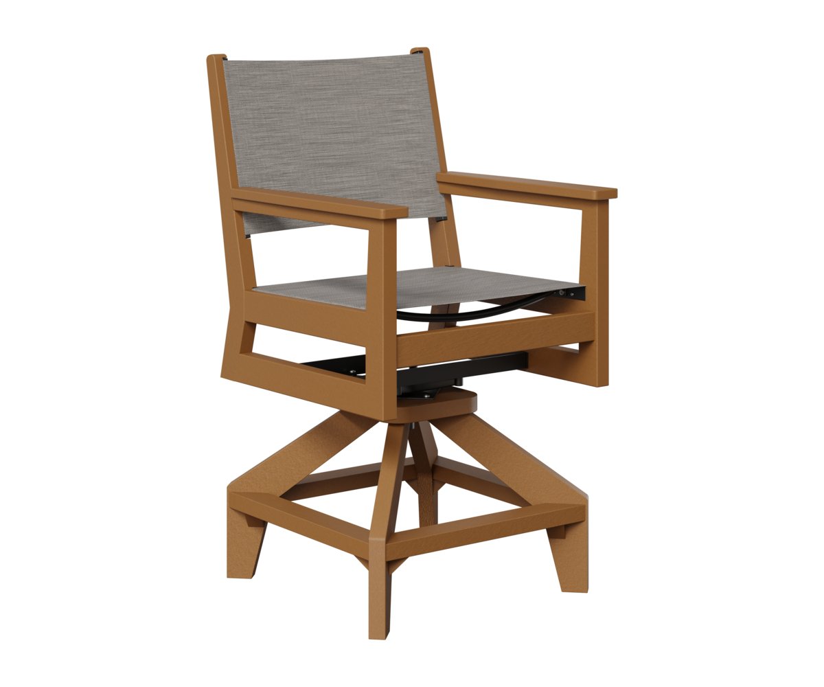 Berlin Gardens Mayhew Padded Sling Swivel Counter Chair view 5