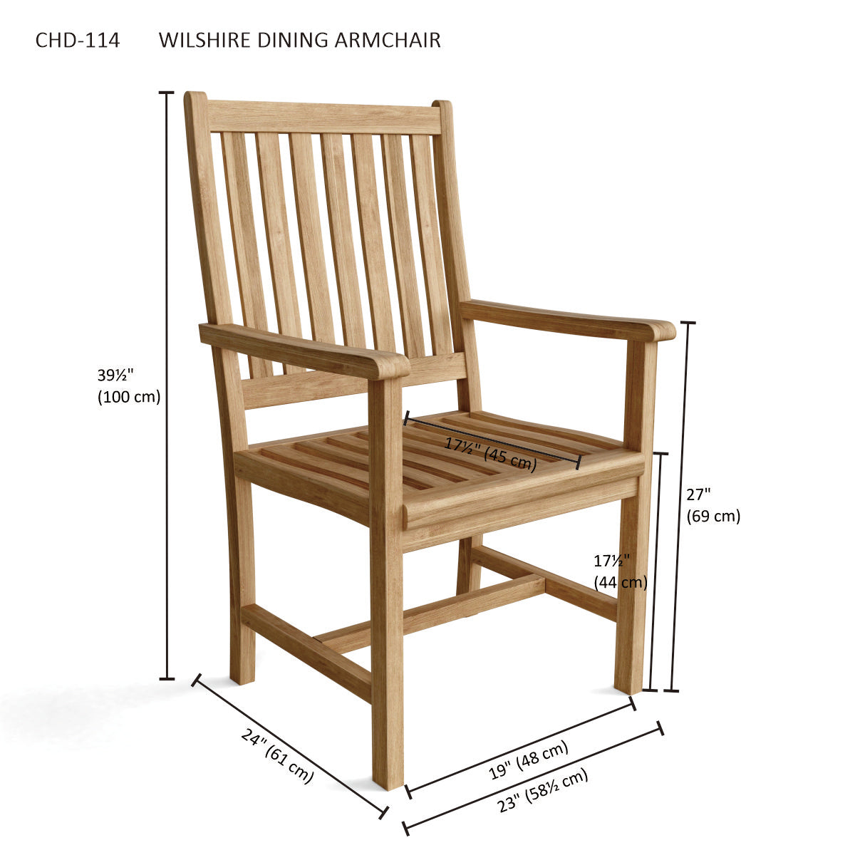Anderson Teak Bahama Wilshire 9-Piece Extension Dining Set