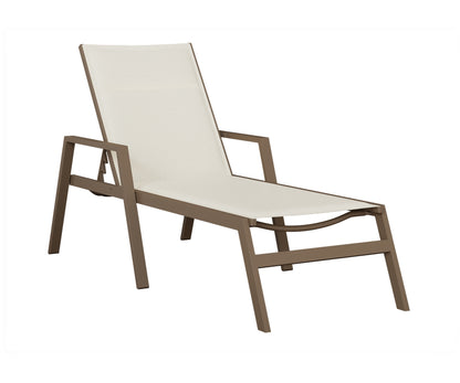 Berlin Gardens Vida Padded Sling Chaise Lounge view 1