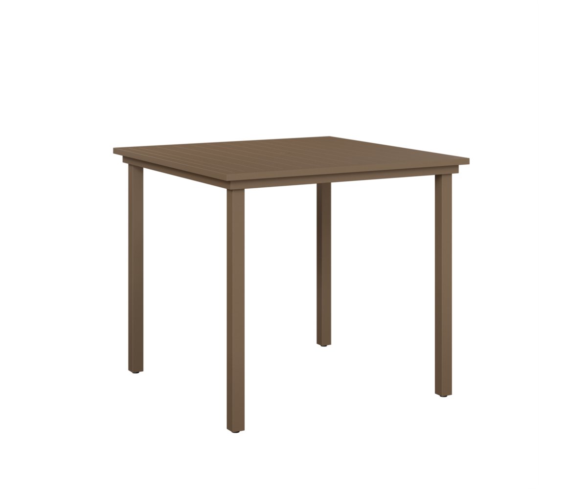 Berlin Gardens Vida 44″ Square Aluminum Bar Table view 2