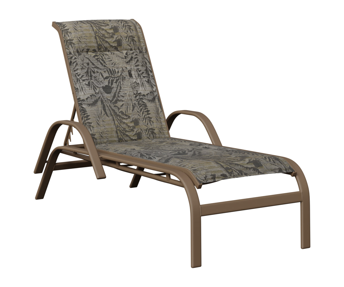 Berlin Gardens Murphy Padded Sling Chaise Lounge view 1