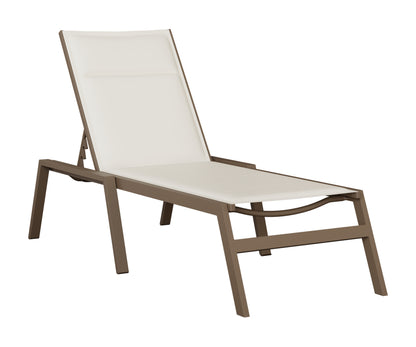 Berlin Gardens Vida Padded Sling Chaise Armless Lounge view 1