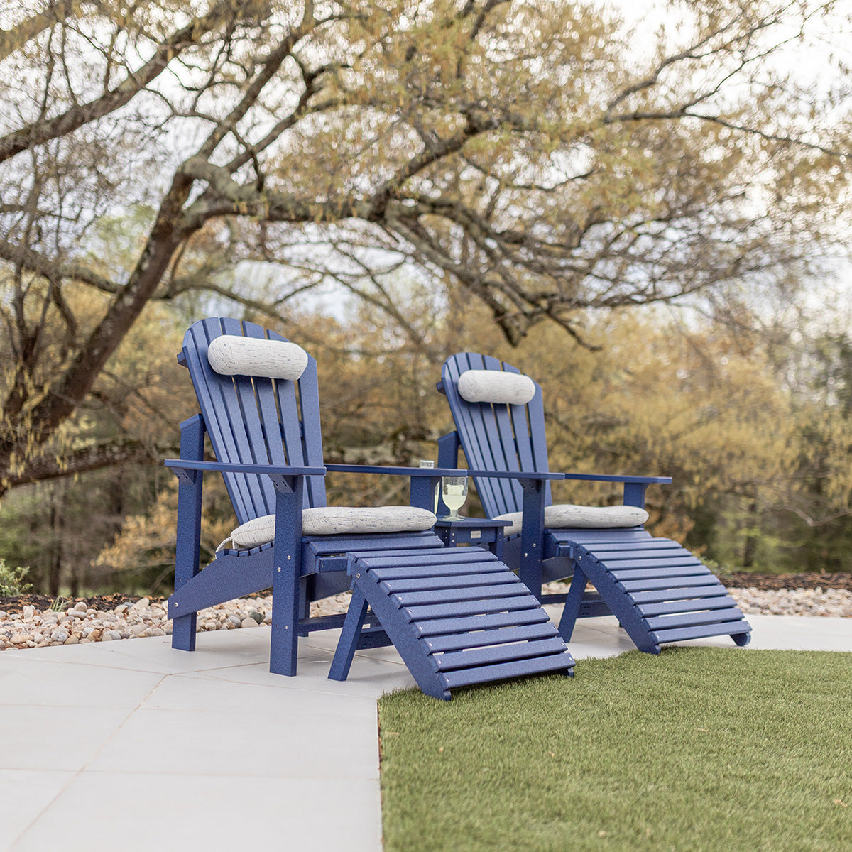 Berlin Gardens Comfo Back Upright Adirondack Chair lifestyle 1