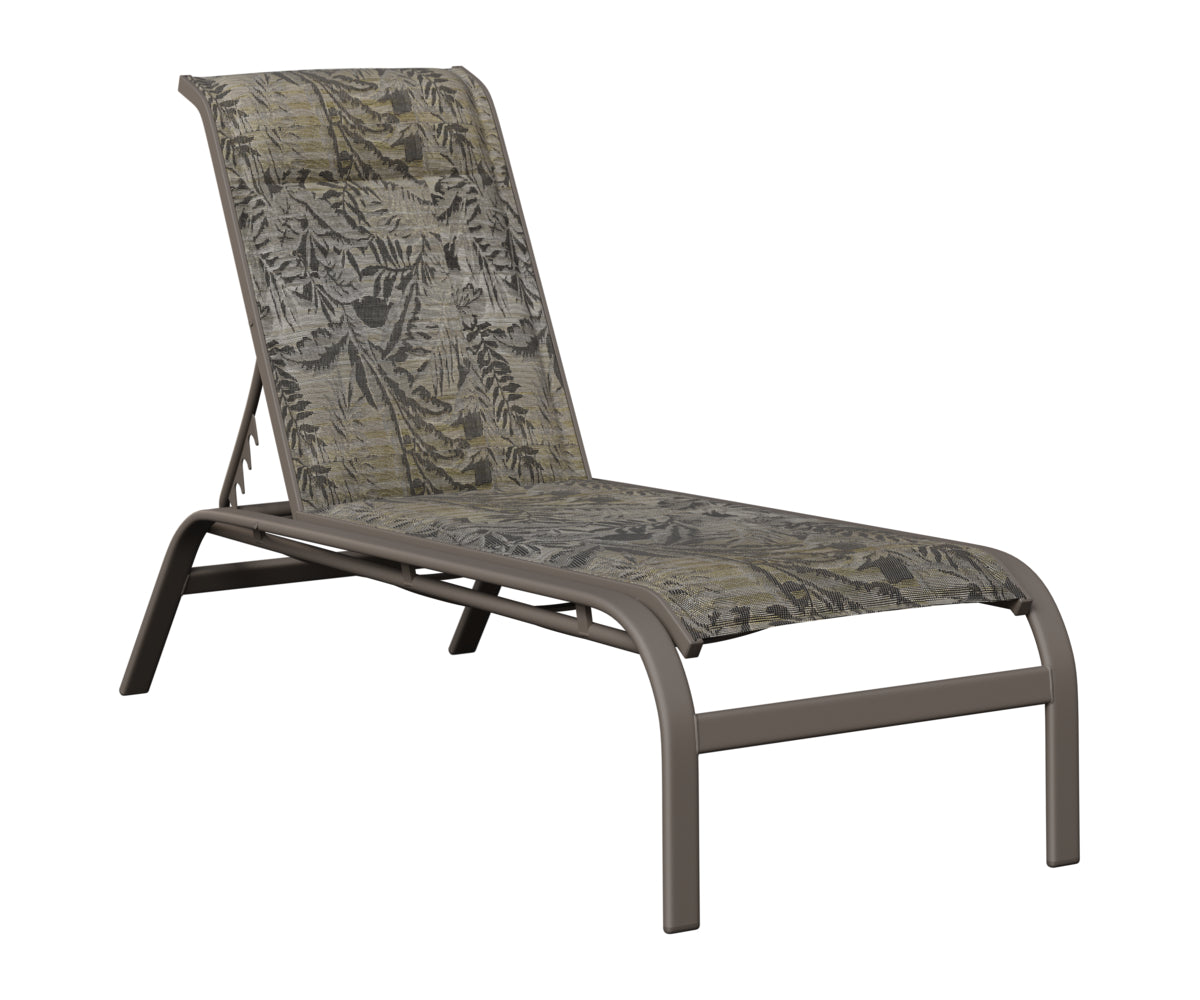Berlin Gardens Murphy Padded Sling Chaise Armless Lounge view 2