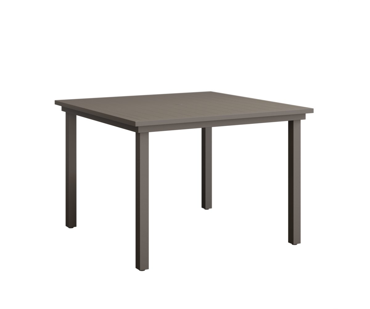 Berlin Gardens Vida 44″ Square Aluminum Dining Table view 4