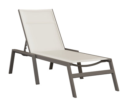 Berlin Gardens Vida Padded Sling Chaise Armless Lounge view 2