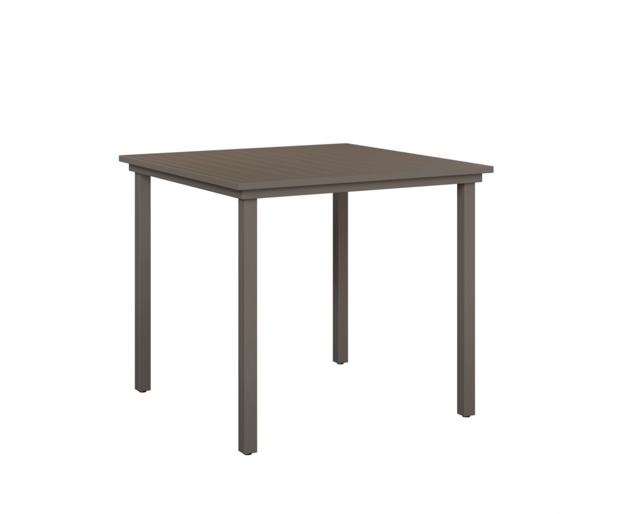 Berlin Gardens Vida 44″ Square Aluminum Bar Table view 3