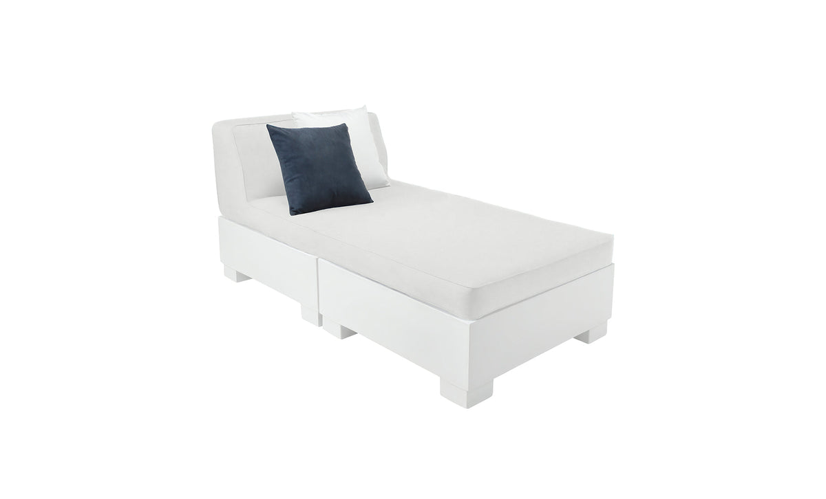 Ledge Lounger Affinity 2-Piece Sun Chair, tanning ledge lounger with backrest and ottoman, view 7