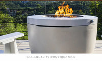 This firepit is crafted to transform your poolside, patio, or backyard into a warm, inviting oasis year-round.