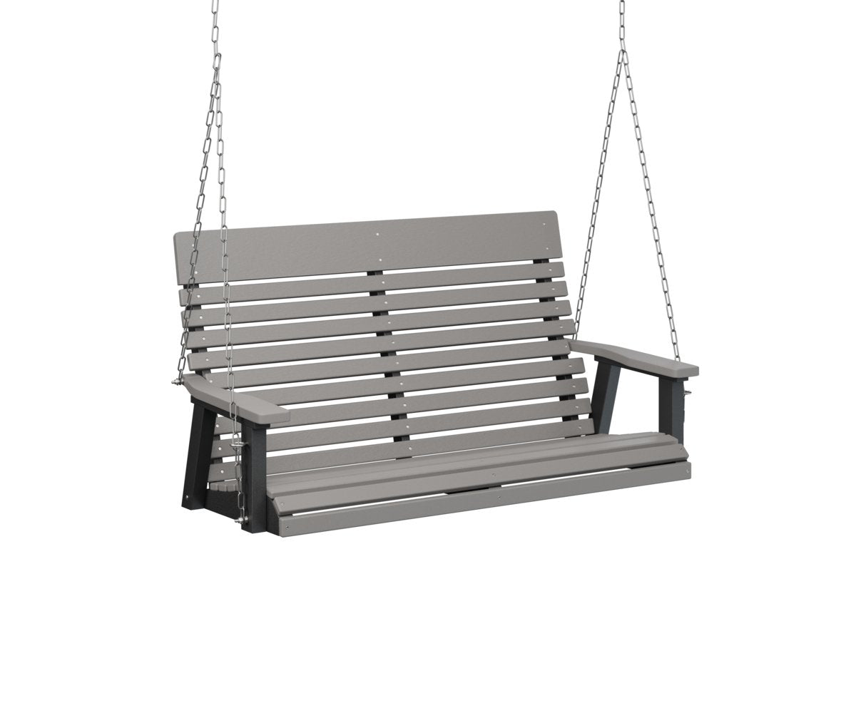 Berlin Gardens Casual Back Double Swing in Light Gray / Black
