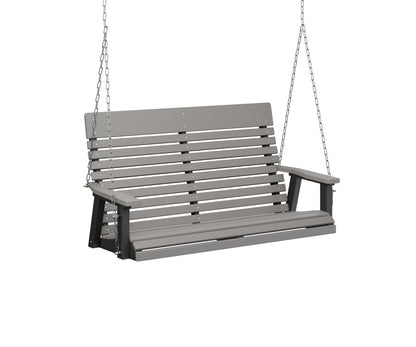 Berlin Gardens Casual Back Double Swing in Light Gray / Black