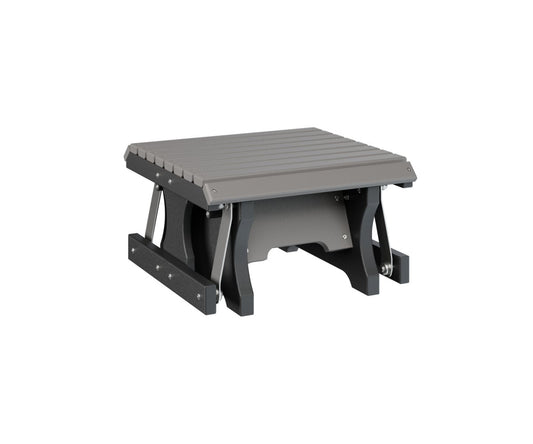 Berlin Gardens Gliding Footstool in Light Gray / Black