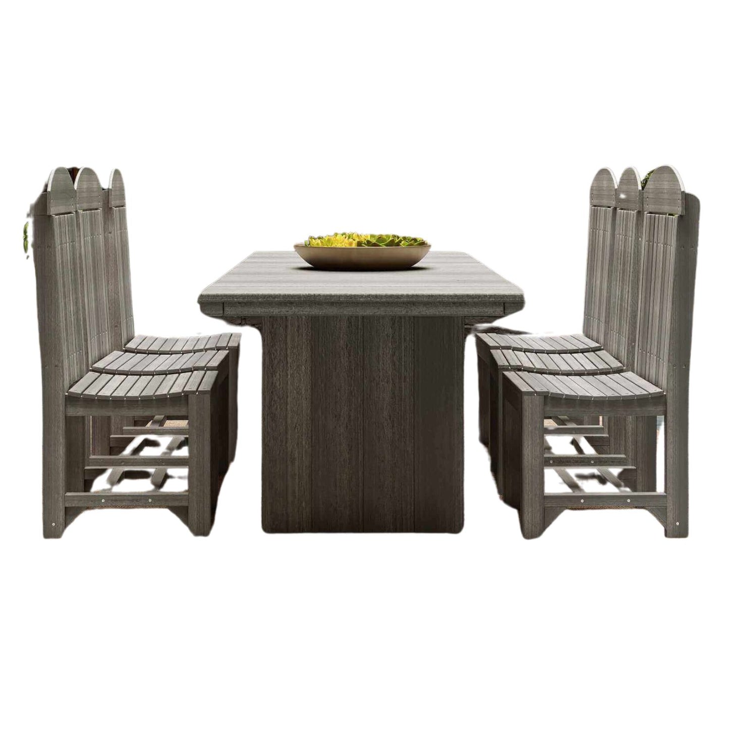 LuxCraft 7-Piece Urban Outdoor Dining Set | 3' x 8' Rectangular Table