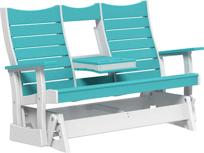 LuxCraft 5' Contour Poly Glider — ergonomic contoured backrest for outdoor use