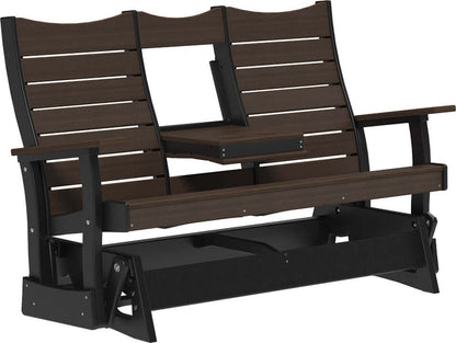 LuxCraft 5' Contour Poly Glider — ergonomic contoured backrest for outdoor use