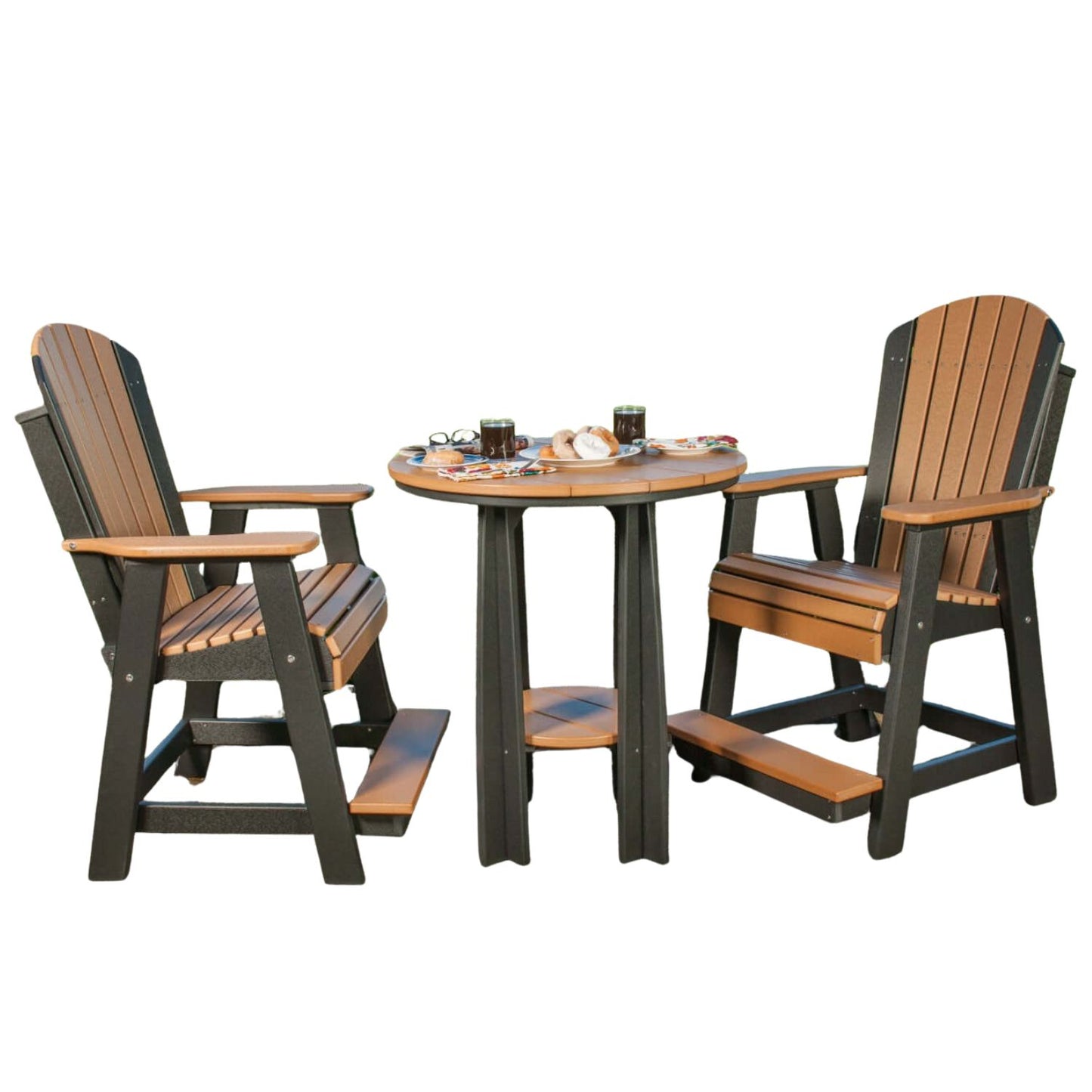 LuxCraft Balcony Table 3-Piece Conversation Set