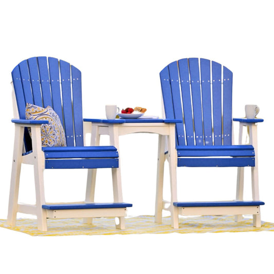 LuxCraft Balcony Tete-a-Tete Table 3-Piece Conversation Set