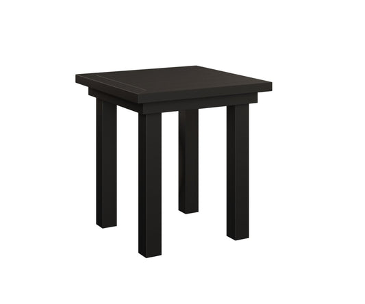 Berlin Gardens Vida Dining Height End Table — Matte Black